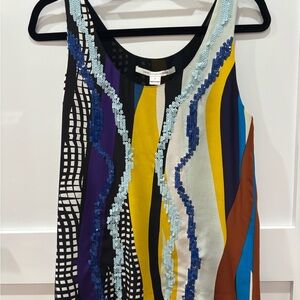 Diane Von Furstenberg Multicolor Sequin Tank Top